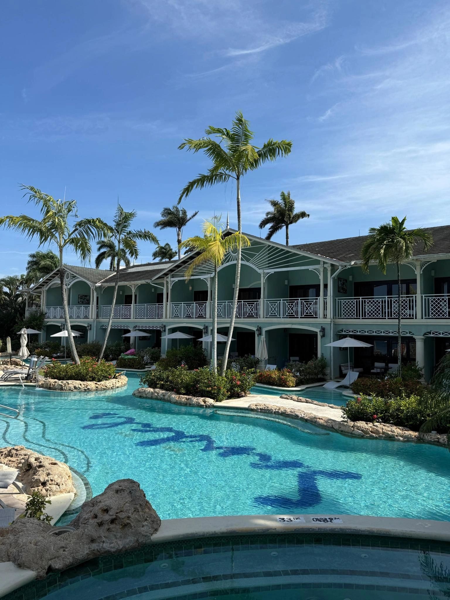 Tropical overwater bungalow resort